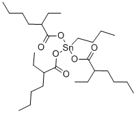 Struktur Butyltin tris (2-ethylhexanoate)