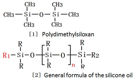 Polydimethylsiloxan, Formula umum minyak silikon