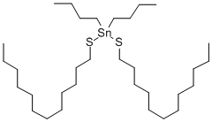 Struktur TIN DI-N-BUTYLBIS (DODECYLTHIO)